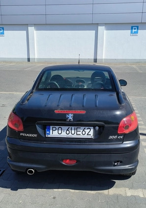 Peugeot 206 CC cena 7900 przebieg: 227000, rok produkcji 2004 z Poznań małe 254